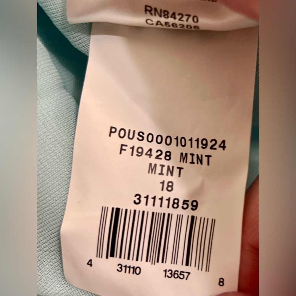 David’s Bridal Women’s Bridesmaid Dress Size 18 Mint Green F19428 - Picture 13 of 13